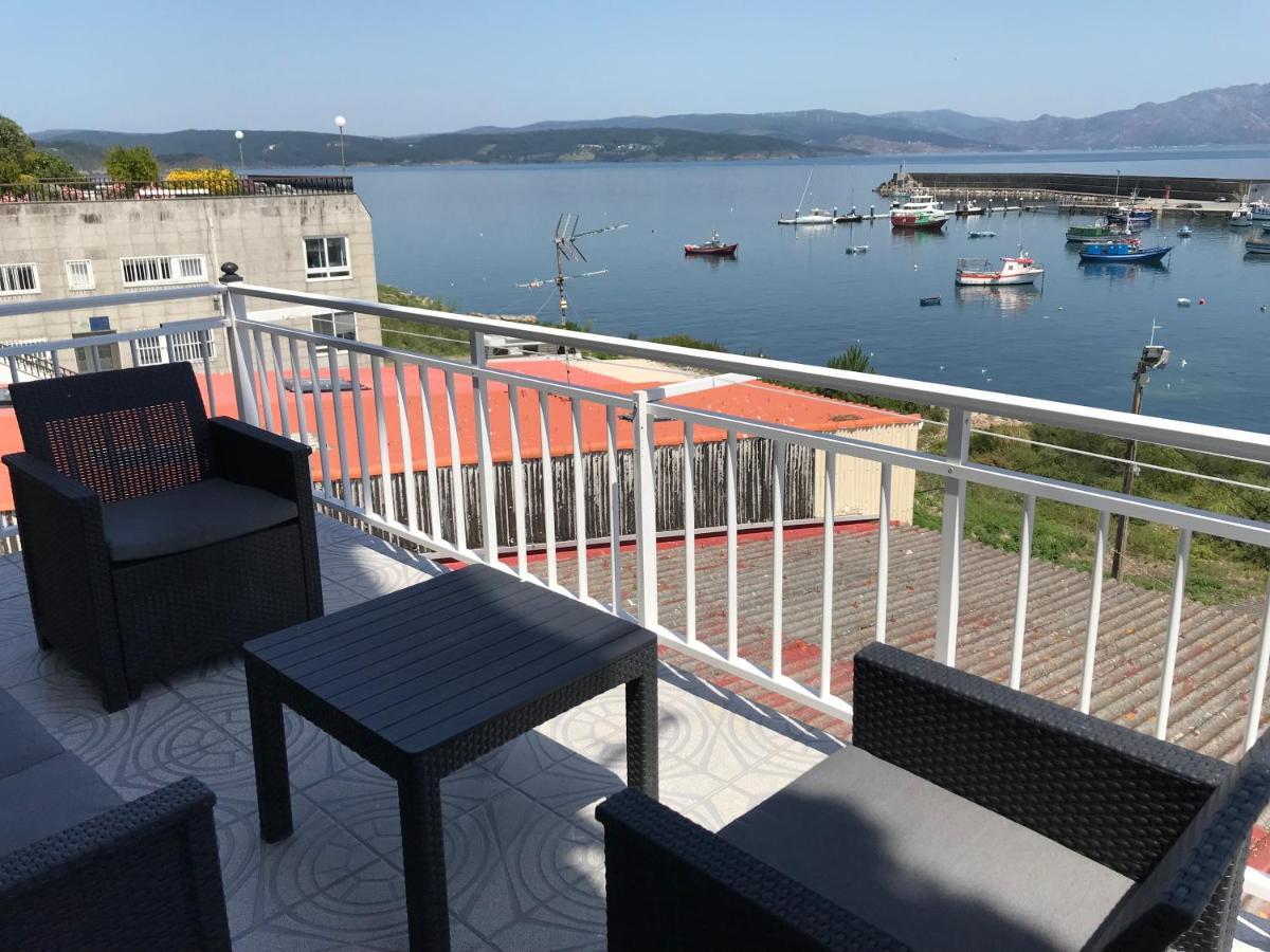 Apartamento Vista Al Puerto De Finisterre Bagian luar foto